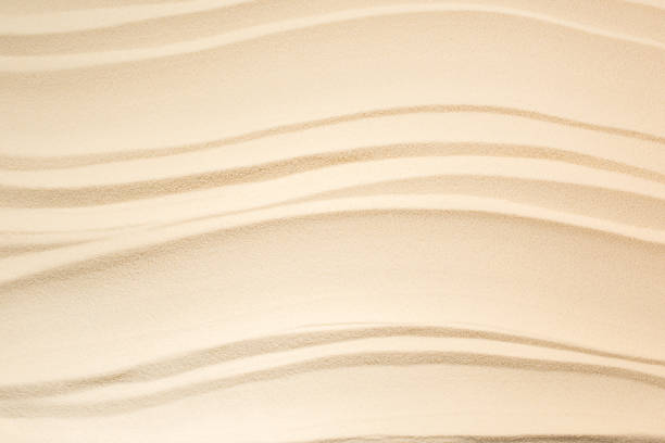 full frame of lines on sand as background