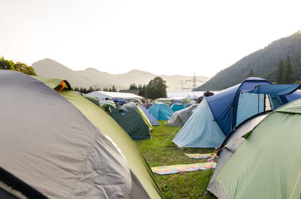 istock Tents in Campfest, Bratislava 2018 1015594842
