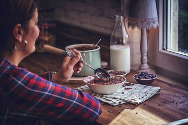 Homemade Chocolate Porridge for Breakfast