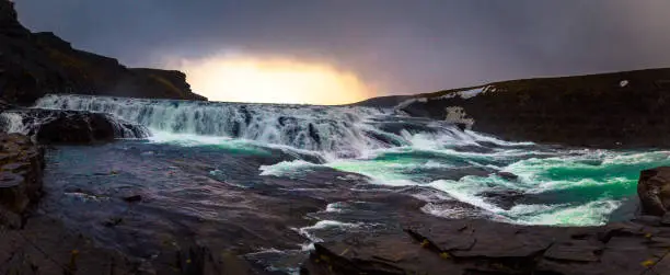 Photo of Gulfoss - May 03, 2018: Gulfoss watefall in the Golden Circle of Iceland