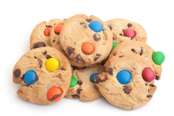 istock Sugar cookies with chocolate candies 1015601744