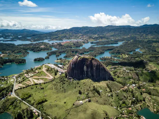 Photo of Beautiful shot of El Peñol of Guatape in Colombia