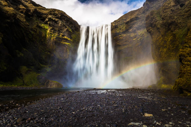 istock Skogafoss - May 04, 2018: Skogafoss waterfall, Iceland 1015604526