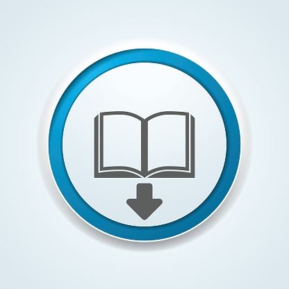 Book Download button illustration