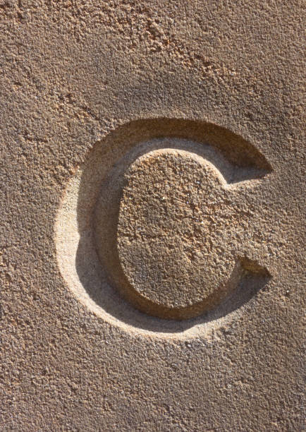 istock Written Wording in Distressed State Typography Found Letter C 1015605068