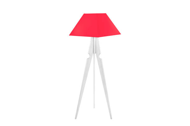 istock Decorative tripos standing light / FLOOR LAMP / LAMPSHADE isolated on white 1015610308