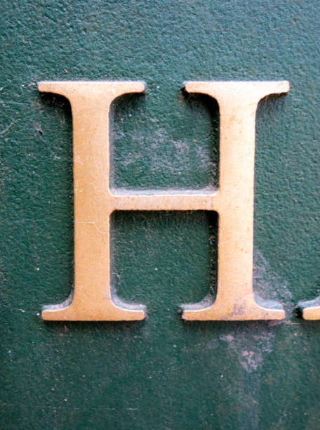 istock Written Wording in Distressed State Typography Found Letter H 1015615802