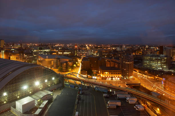 istock MANCHESTER CITY SKYLINE AT NIGHT 1015621024