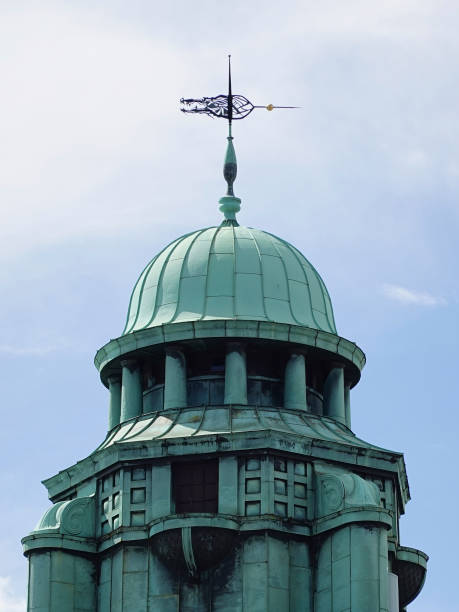 Old tower in Copenhagen, Denmark on a sunny day