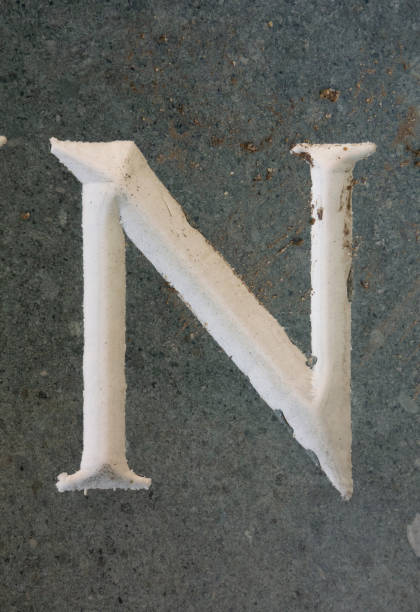 istock Written Wording in Distressed State Typography Found Letter N 1015632512