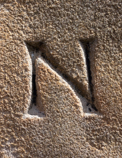 istock Written Wording in Distressed State Typography Found Letter N 1015632548