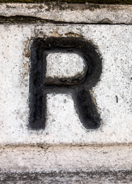 istock Written Wording in Distressed State Typography Found Letter R 1015635608