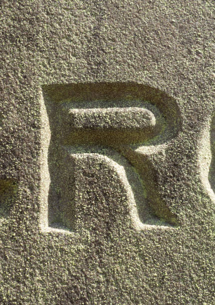 istock Written Wording in Distressed State Typography Found Letter R 1015636002