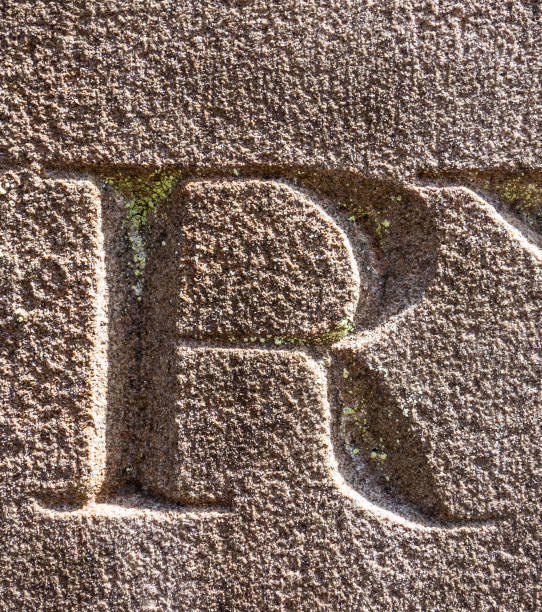 istock Written Wording in Distressed State Typography Found Letter R 1015636026