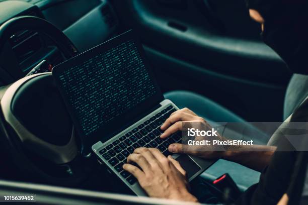 Computer Hacking Van Hacking Car System Stock Photo - Download Image Now - Car, Computer ...