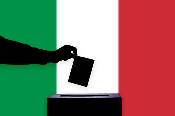 istock Italy flag with ballot box 1015650130