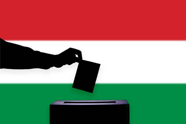 istock Hungary flag with ballot box 1015650148
