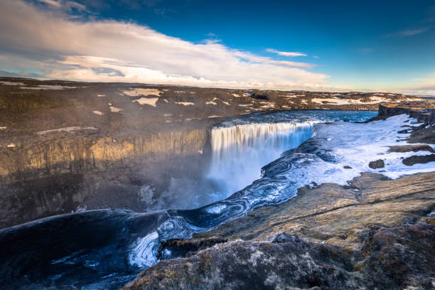 istock Dettifoss waterfall- May 06, 2018: Panorama of Dettifoss waterfall, Iceland 1015650608