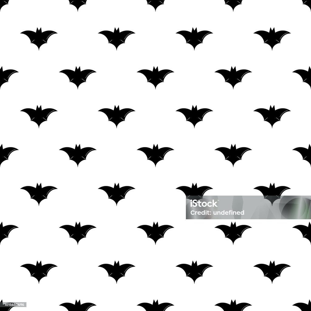 Bat Vector Pattern Vector Bat Pattern Halloween Seamless Background Stock Illustration ...