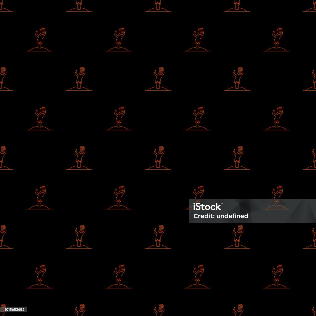 Zombie Prom Pattern Background Vector Zombie Pattern Halloween Seamless Background Stock Illustration ...