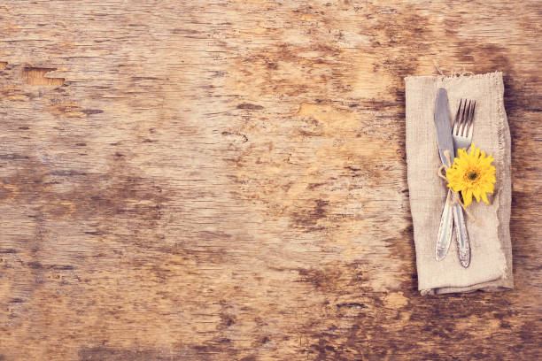 istock Fork, knife, napkin, cutlery. 1015662046