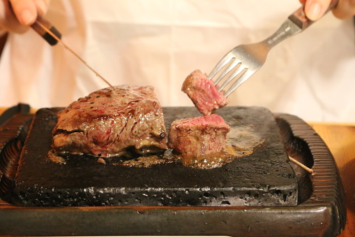 Beef steak in Okinawa, Japan