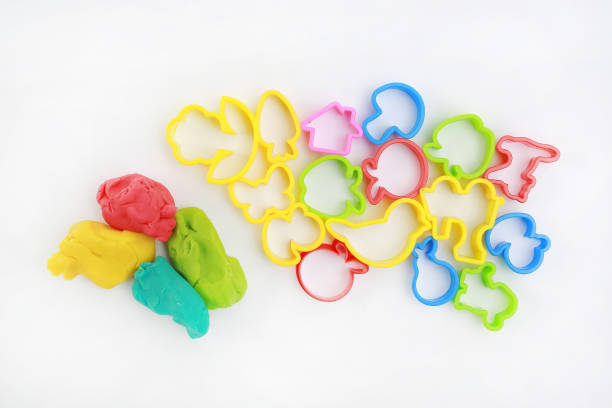 istock Colorful dough and mold on white background for kid play to develop EQ and IQ. 1015694618