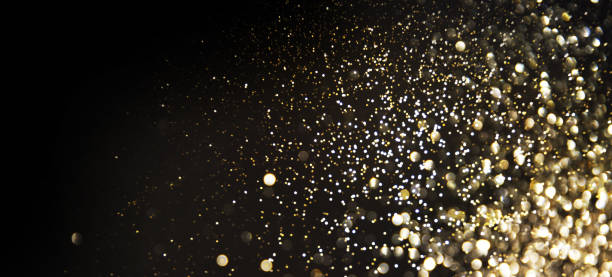 istock Golden (Christmas, New Year) Glitter Lights Defocused Background 1015700292
