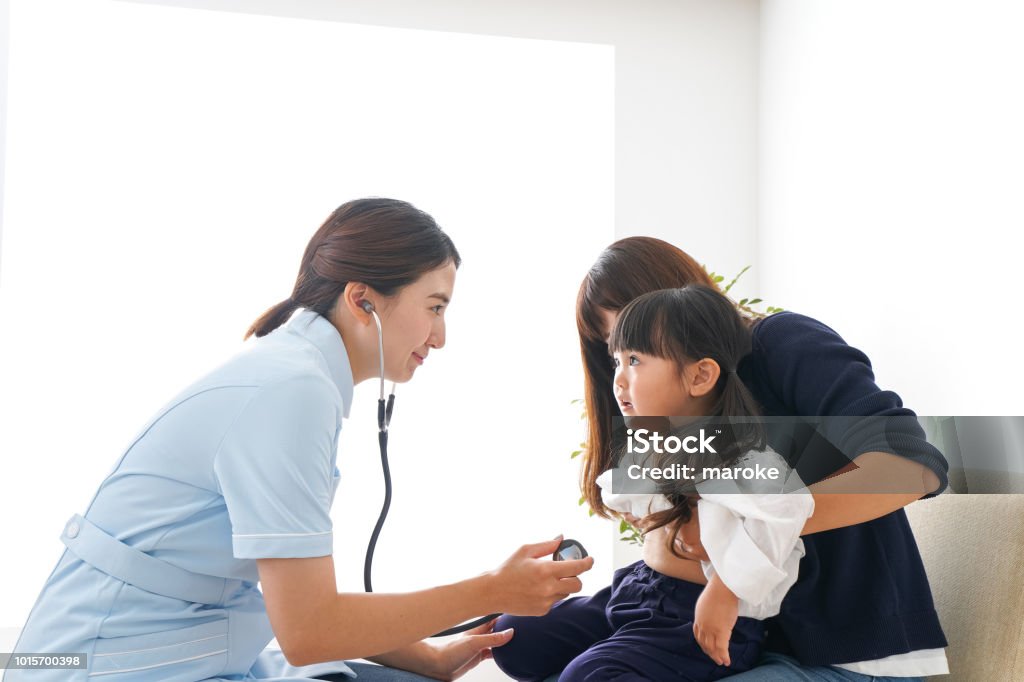 Child received vaccination Child Stock Photo