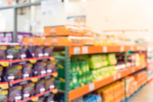 istock Abstract blurred vitamin shelves and huge variation of vitamins, supplements 1015712652