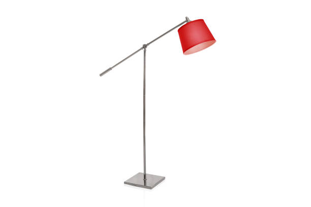 istock Decorative tripos standing light / FLOOR LAMP / LAMPSHADE isolated on white 1015725842