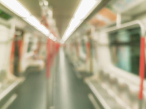 istock Blur image of people on the subway, hong kong 1015733366