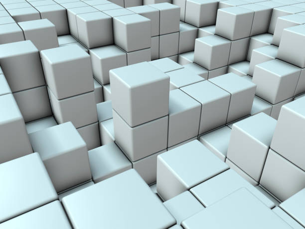 istock A virtual space composed of cubes. It is an abstract that expresses metabolism. 1015752176
