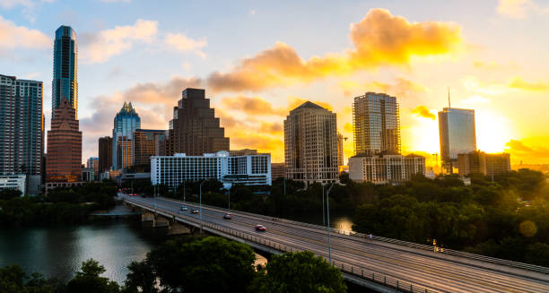 istock Austin , Texas south Congress sunrise 2018 skyline cityscape 1015752404
