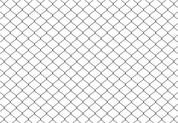 draht-zaun-muster-abbildung - steel wall textured metal stock-grafiken, -clipart, -cartoons und -symbole