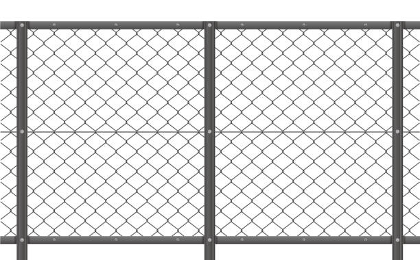 draht-zaun-muster-abbildung - steel wall textured metal stock-grafiken, -clipart, -cartoons und -symbole