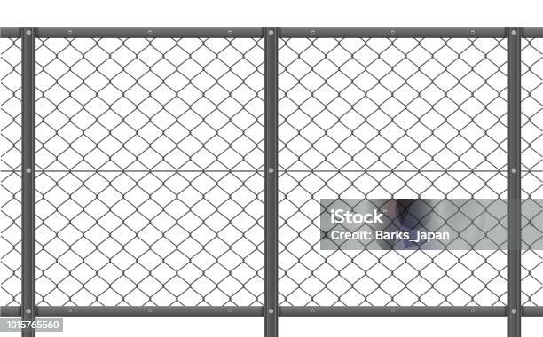 Wire Fence Pattern Illustration Stock Illustration - Download Image Now - Wire Mesh, Fence, Chain - Object