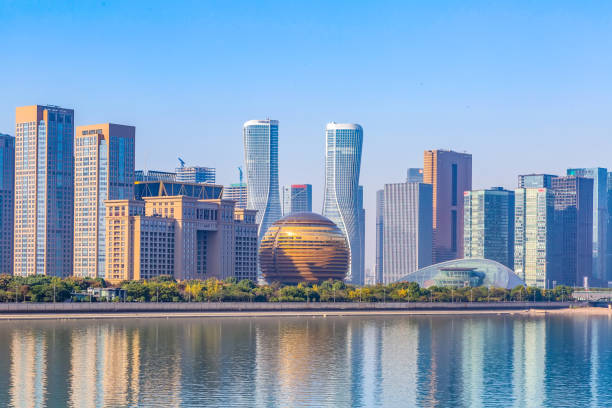 istock Chinese Hangzhou scenery and city skyline 1015765572