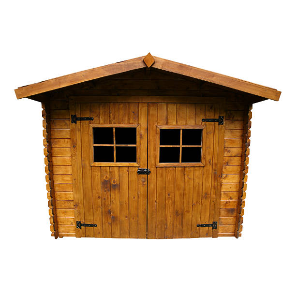 istock Wooden Garden Shed (Isolated) 101576815
