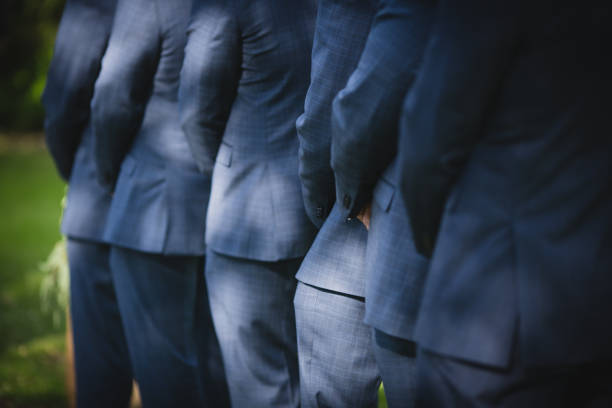 istock Back of groomsmen 1015768290