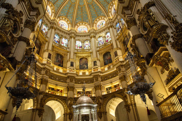 istock Granada, Spain - October 15, 2016: Exquisite Interiors of Granada Royal Cathedral 1015768496