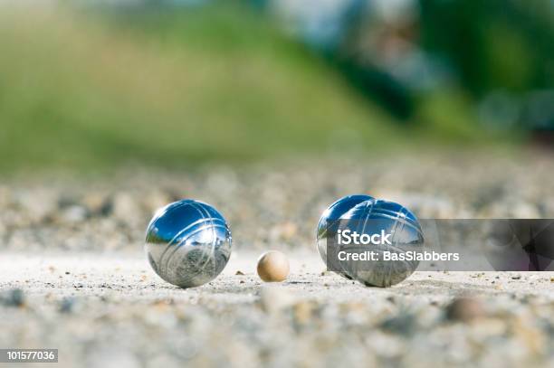 Svago Petanque Palline Vicino Allobiettivo - Fotografie stock e altre immagini di Gioco di bocce francese - Gioco di bocce francese, Boccia - Palla, Sfera