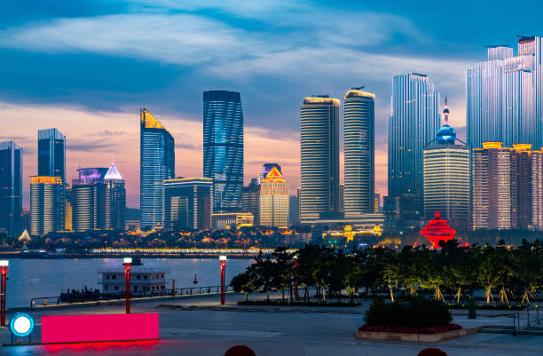 istock Qingdao City Architecture Landscape Skyline 1015771948