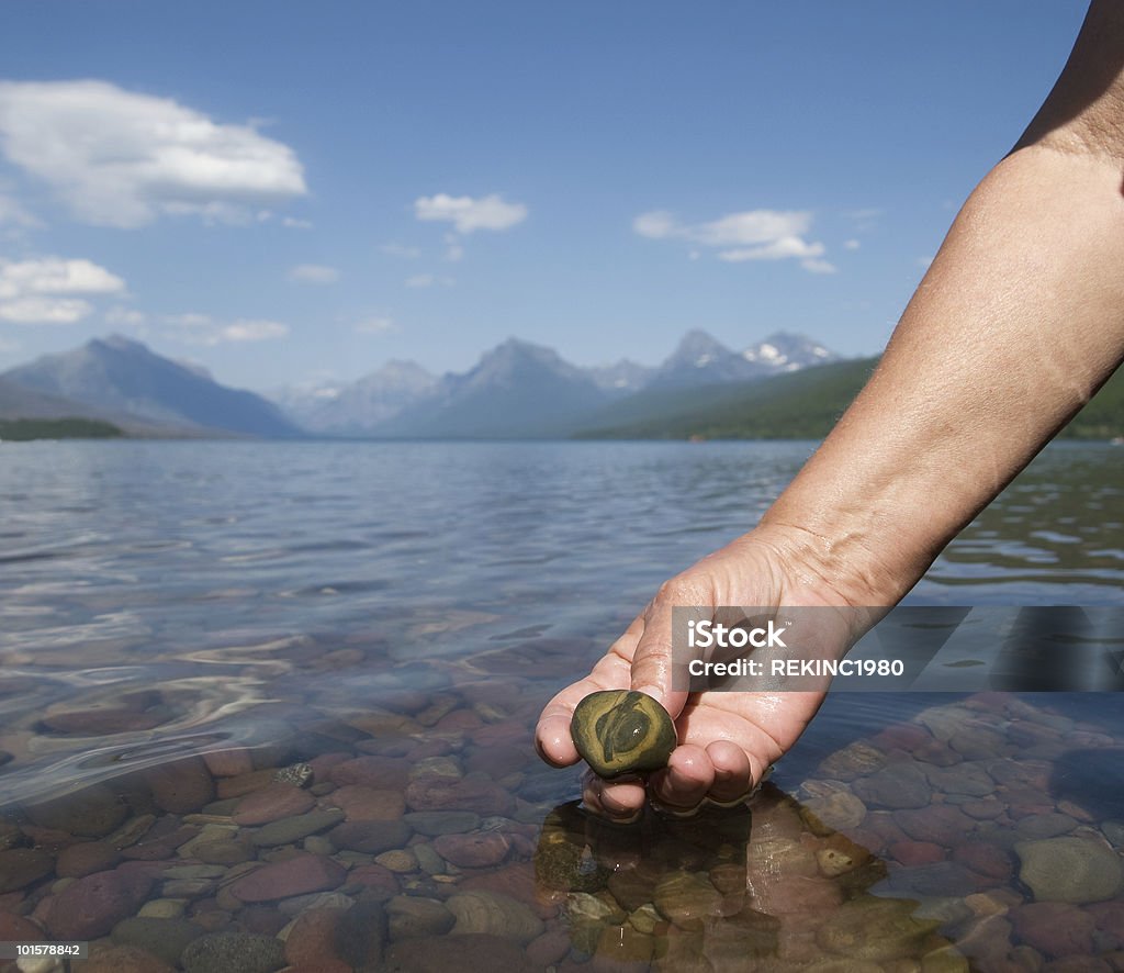 Glacier Pebble  Geologist Stock Photo