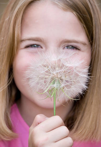 istock Girl With Dandelion Series 101579086