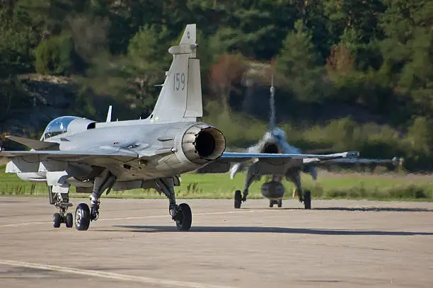 Photo of JAS 39 Gripen takes off