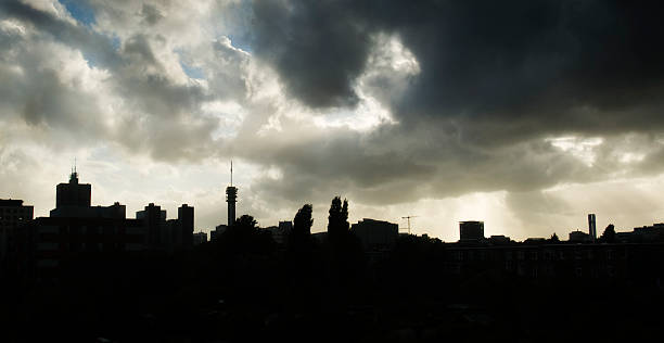 istock City skyline; Heavy clouds over The Hague 101579232
