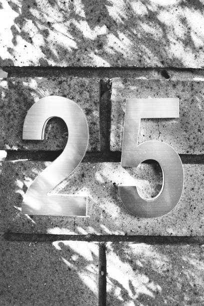istock Number 25 in Black and White 1015792504