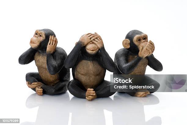 Toy Monkeys Stock Photo - Download Image Now - Monkey, Three Objects, Three Animals
