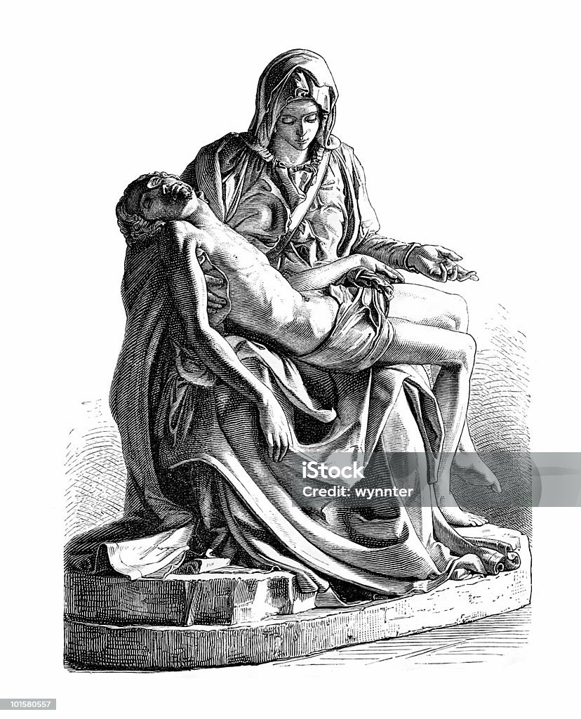 Pietà von Michelangelo - Lizenzfrei Pietà Stock-Illustration